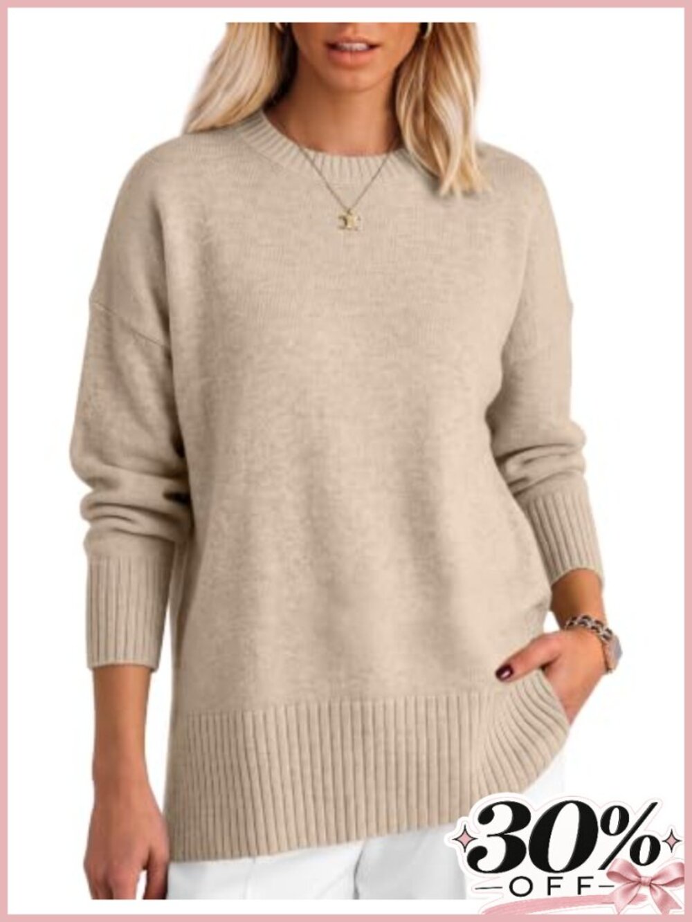 Oversized Batwing Sleeve Sweater Pullover Loose Fit Fall Tunic